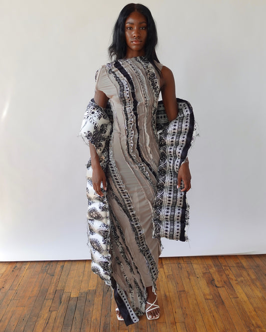 Silk Puffer Scarf