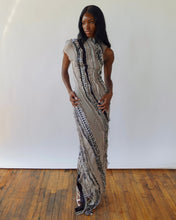 Load image into Gallery viewer, Two Tone Silk Maxi Dress