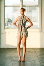 Load image into Gallery viewer, Two Tone Silk Mini Dress