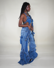 Load image into Gallery viewer, Ruched Denim Trousers