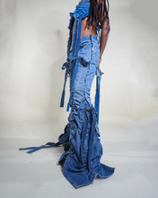 Load image into Gallery viewer, Ruched Denim Trousers