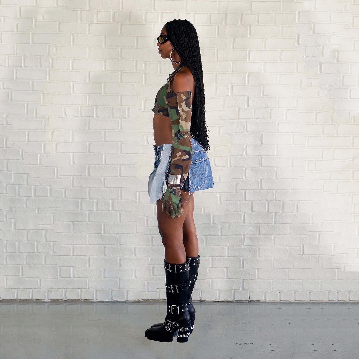 Recycled Mini Skirt