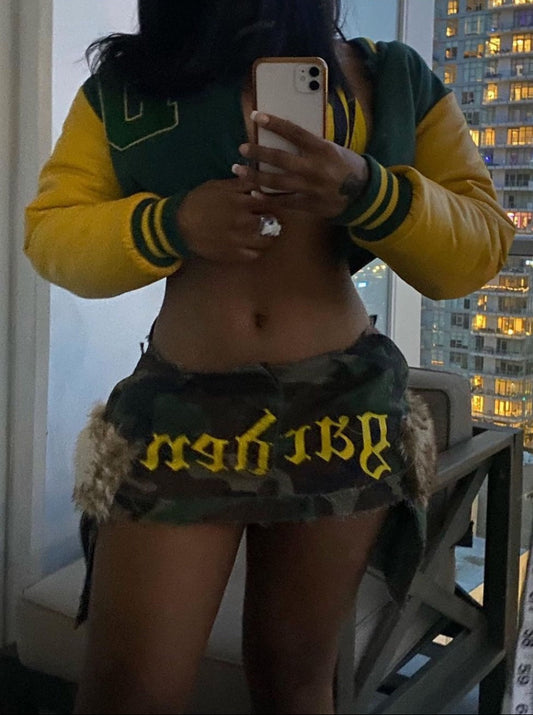 Fur Pocket Mini Skirt