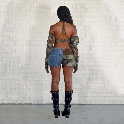 Recycled Mini Skirt
