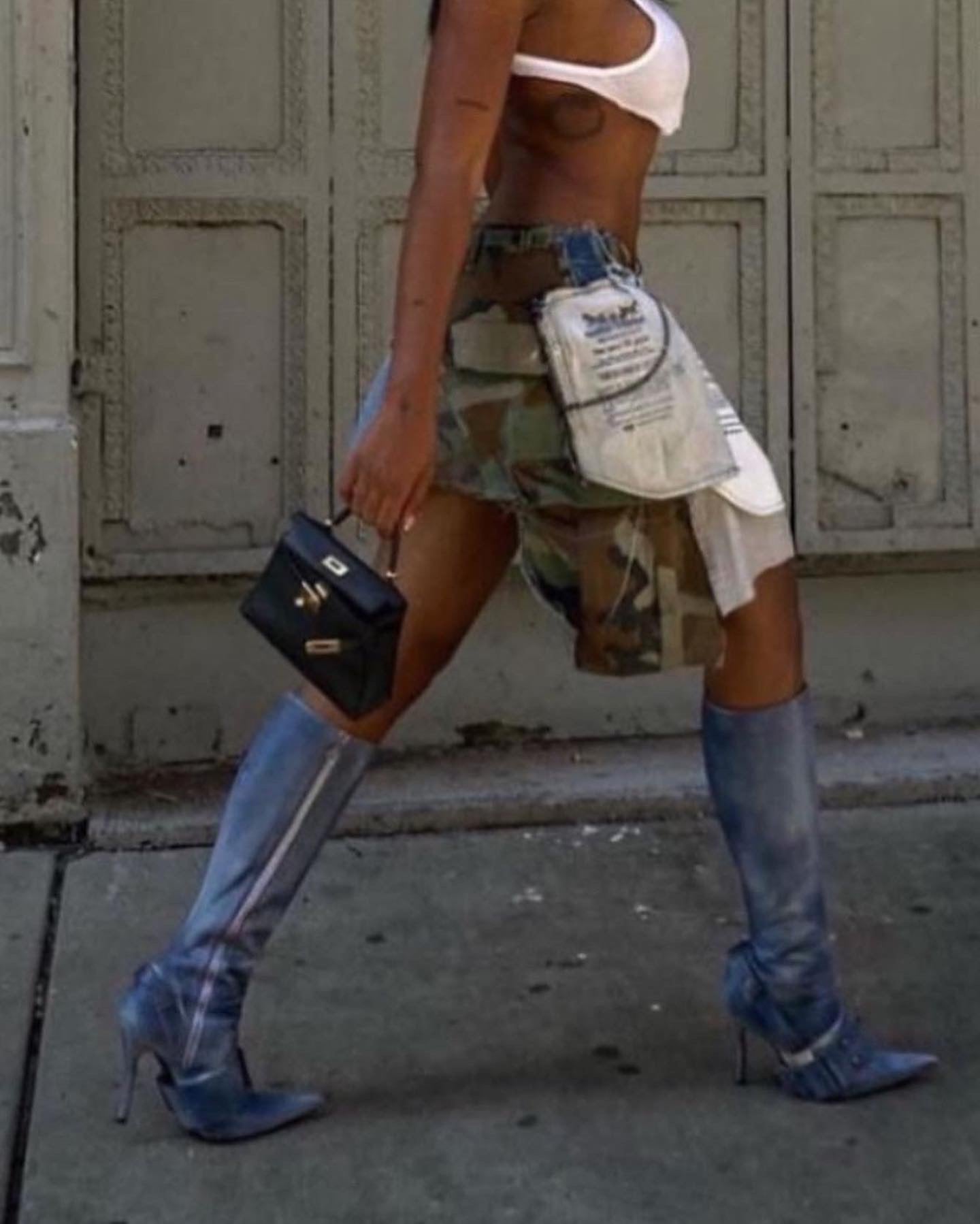 Recycled Mini Skirt