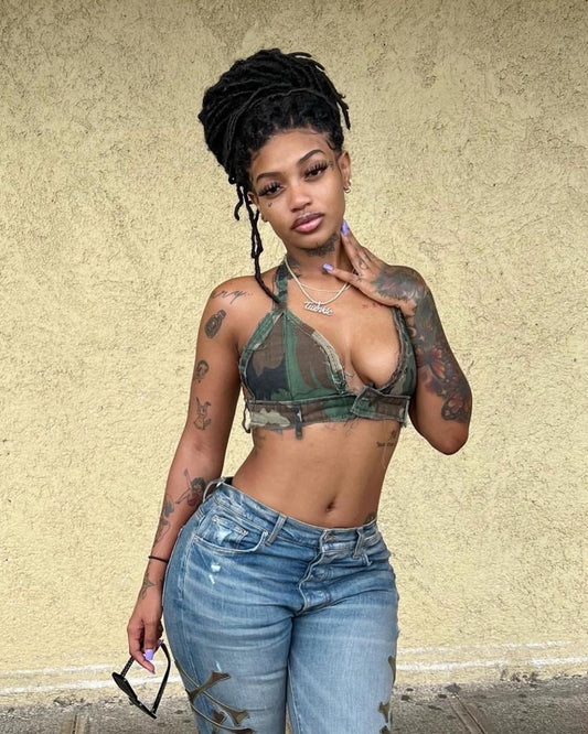 Reworked Cargo Triangle Bra