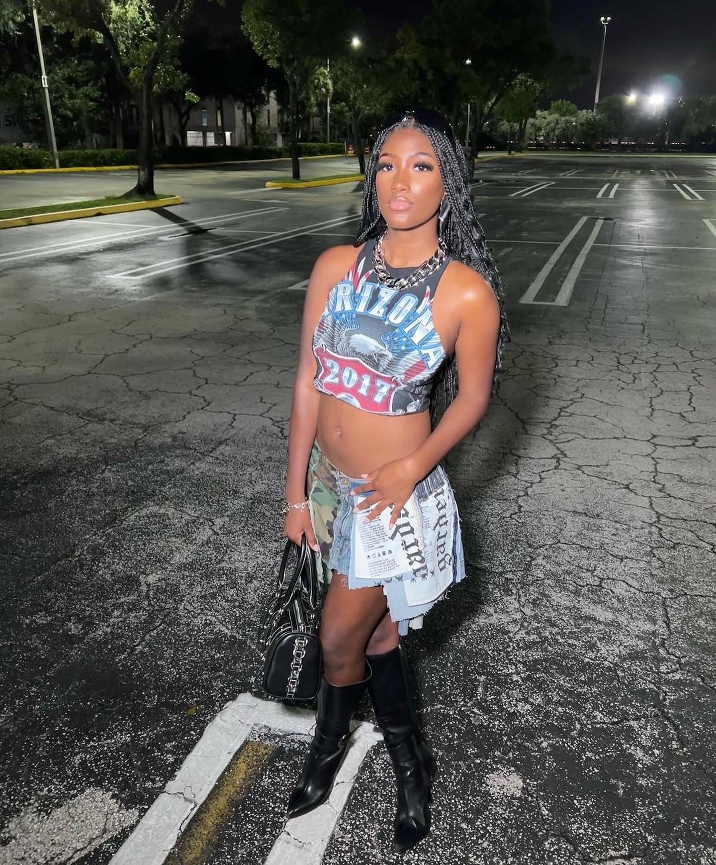 Recycled Mini Skirt