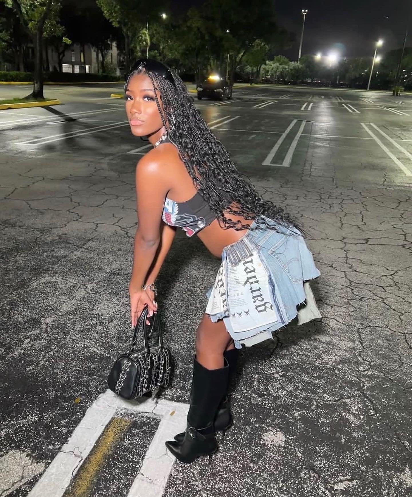 Recycled Mini Skirt
