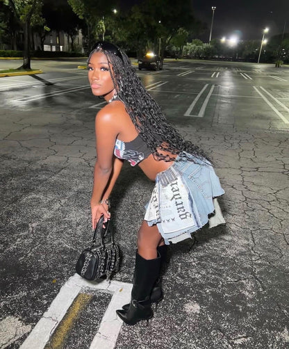 Recycled Mini Skirt