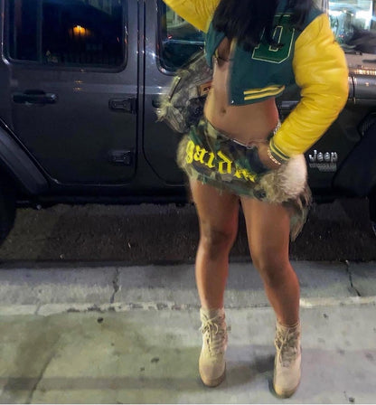 Fur Pocket Mini Skirt