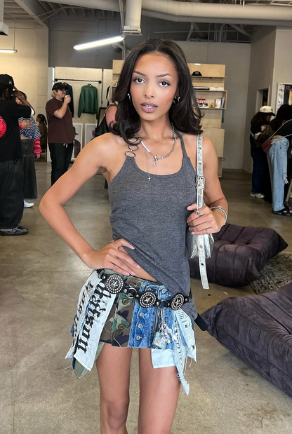 Recycled Mini Skirt