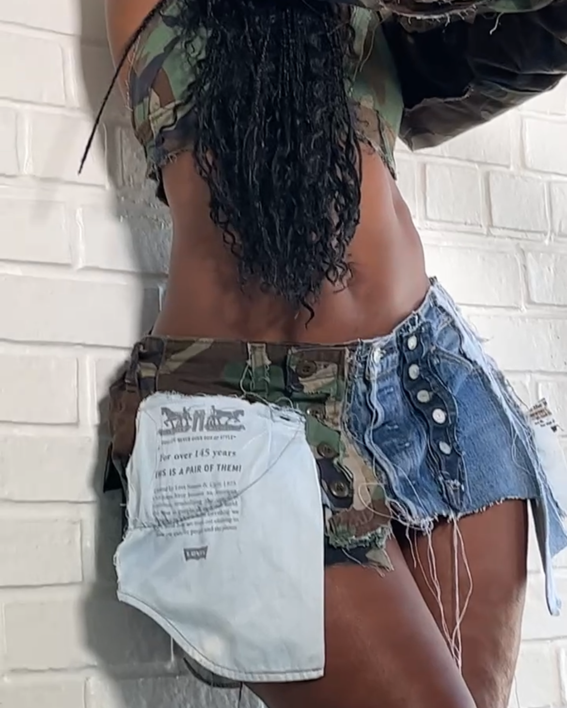 Recycled Mini Skirt
