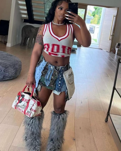 Recycled Mini Skirt