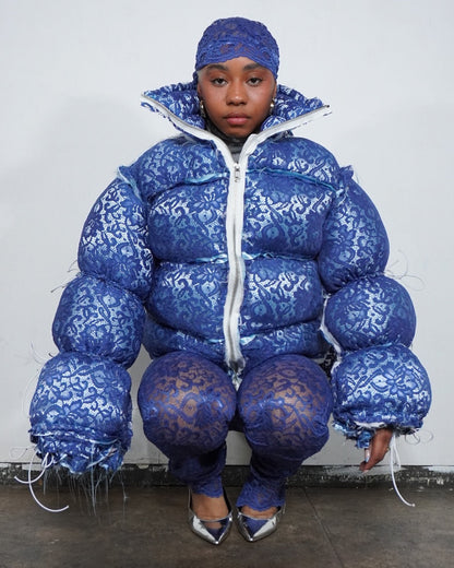 Lace Puffer Jacket