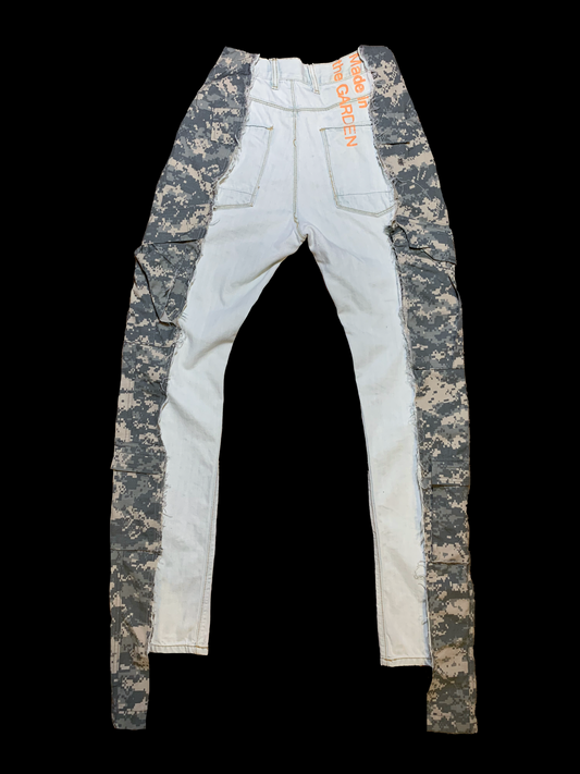 Two Tone Cargo Denim