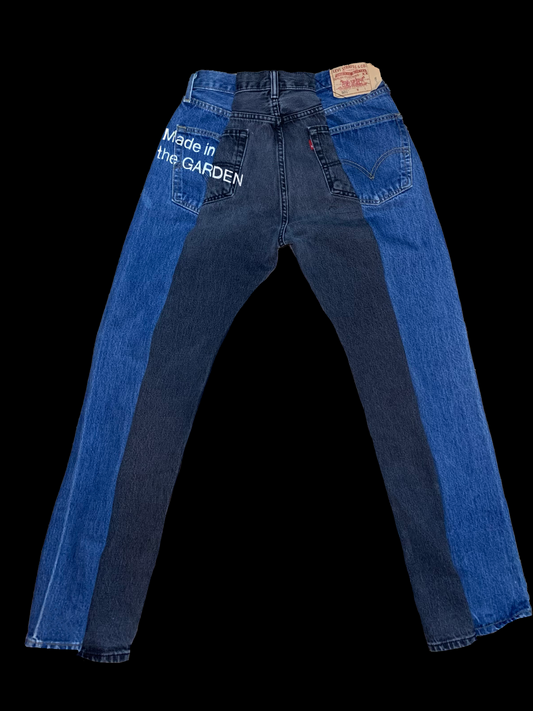 Two Tone Split Denim