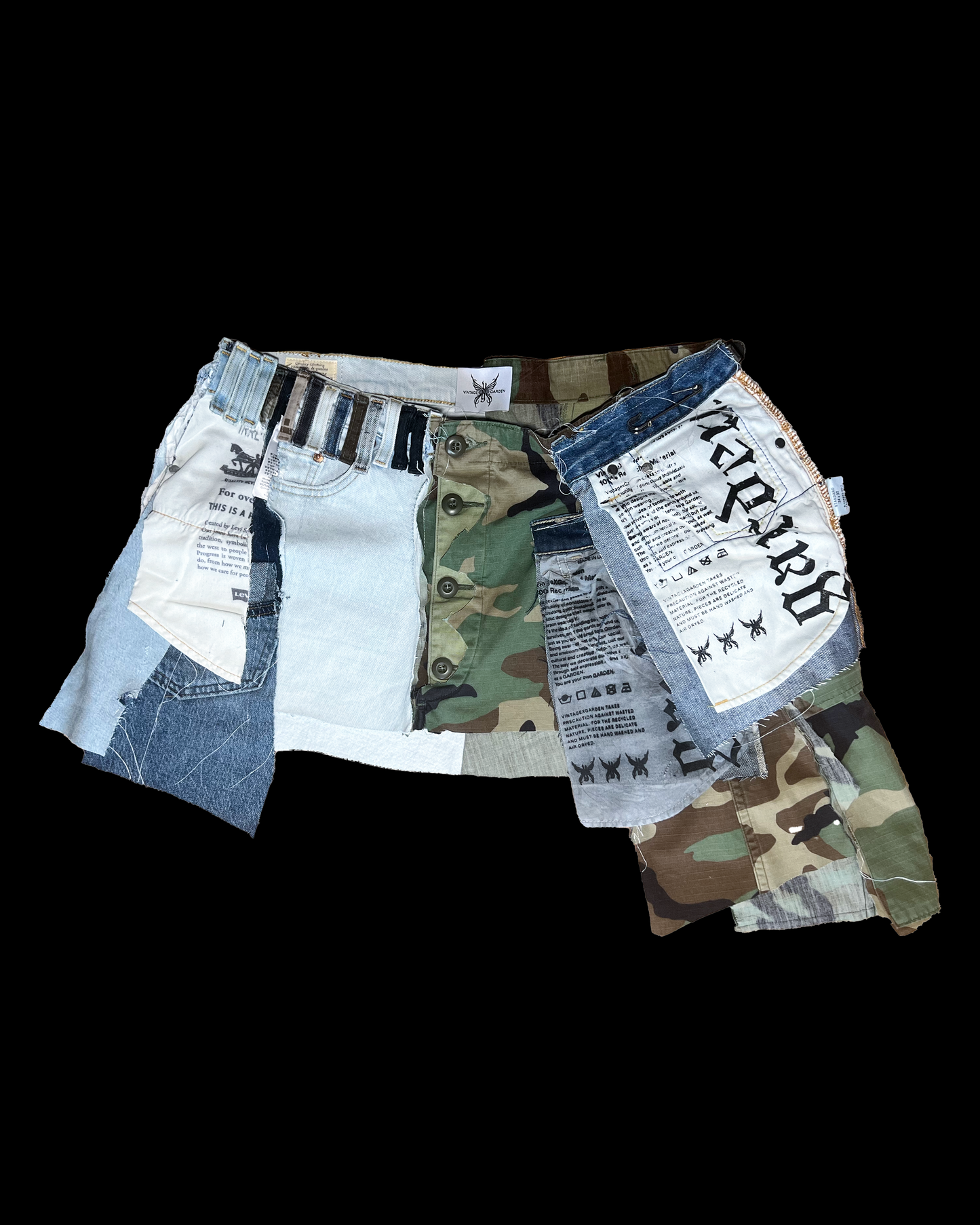 Recycled Mini Skirt