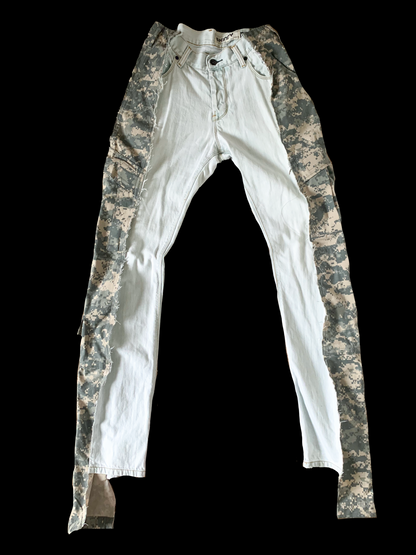 Two Tone Cargo Denim