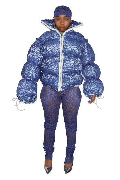 Lace Puffer Jacket